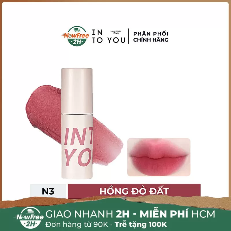 Son Kem Bùn Into You Lì Mịn Nhẹ - N3 Hồng Đỏ Đất 1.8g