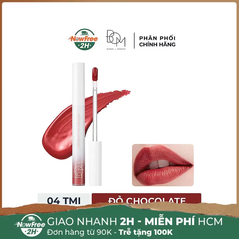 Son Kem B.O.M #04 TMI - Đỏ Chocolate 4g