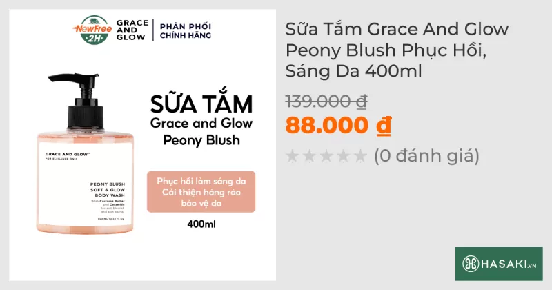 Sữa Tắm Grace And Glow Peony Blush Phục Hồi, Sáng Da 400ml