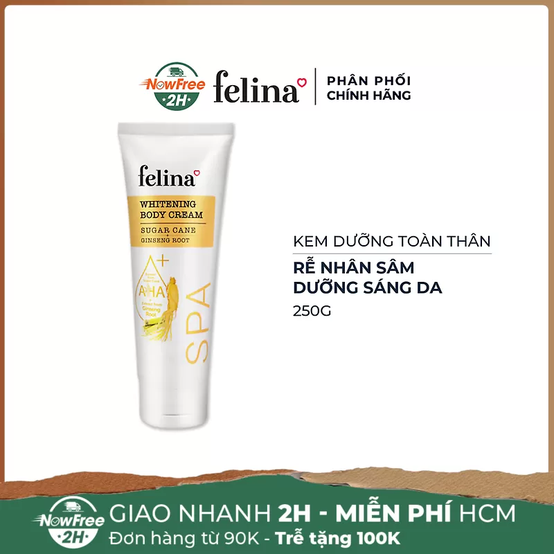 Kem Dưỡng Toàn Thân Felina Sáng Da Từ Rễ Nhân Sâm 250g