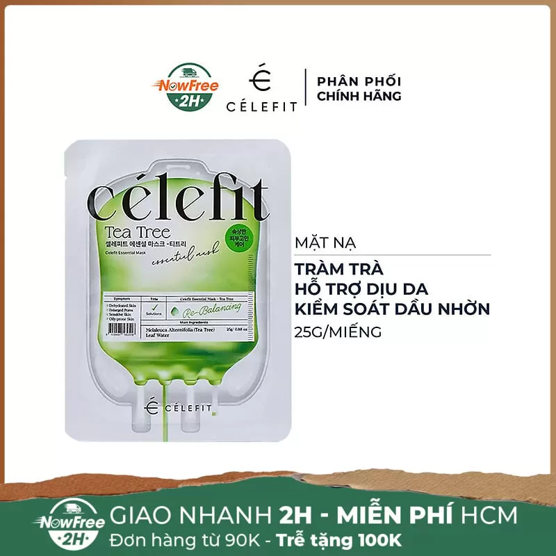 Mặt Nạ Celefit Tràm Trà Dịu Da, Kiểm Soát Dầu 25g