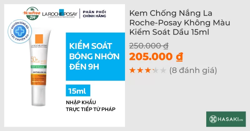 Kem Chống Nắng La Roche-Posay Không Màu Kiểm Soát Dầu 15ml