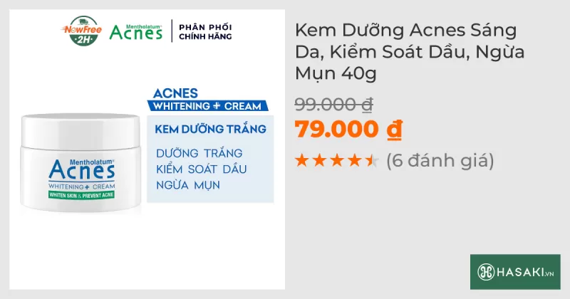 Kem Dưỡng Acnes Sáng Da, Kiểm Soát Dầu, Ngừa Mụn 40g