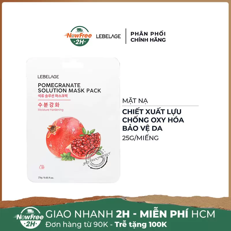 Mặt Nạ Lebelage Trái Lựu Chống Oxy Hóa 25g