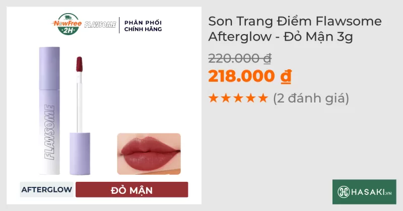 Son Trang Điểm Flawsome Afterglow - Đỏ Mận 3g