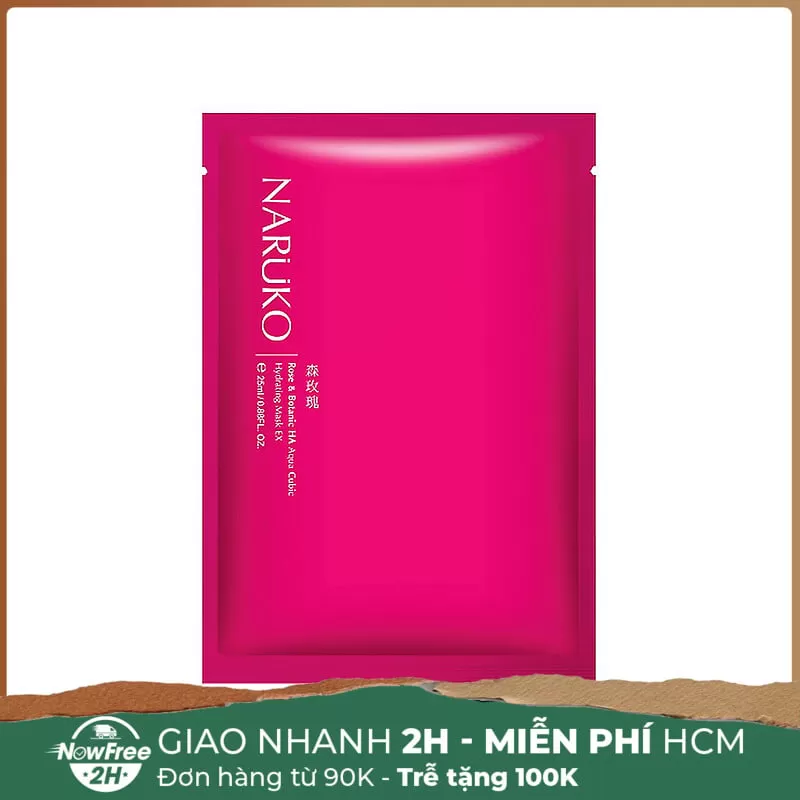 [HSD 11/2025] Mặt Nạ Naruko Hoa Hồng Nhung Cấp Nước Cho Da 25ml