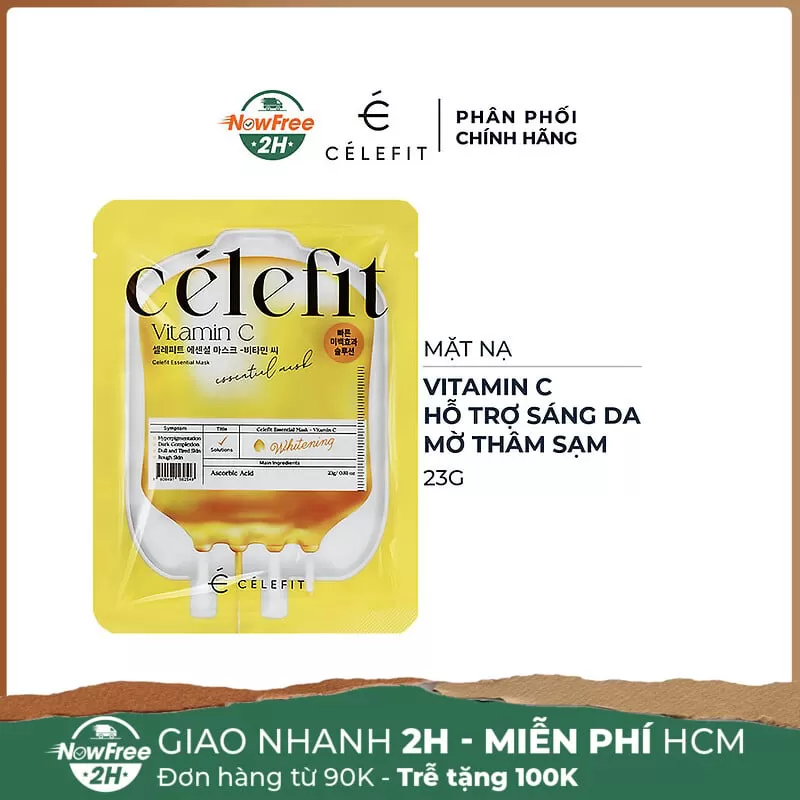 Mặt Nạ Celefit Vitamin C Sáng Da, Mờ Thâm 23g