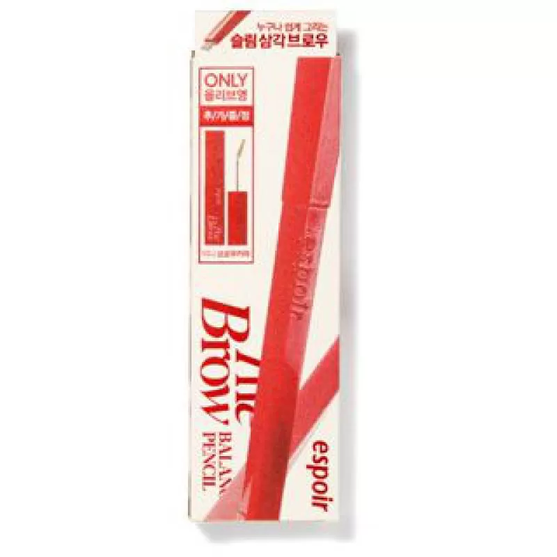 Set Chì Kẻ Mày Espoir The Brow Balance Pencil + Mascara Lông Mày The Brow Color Fixing Cara Mini