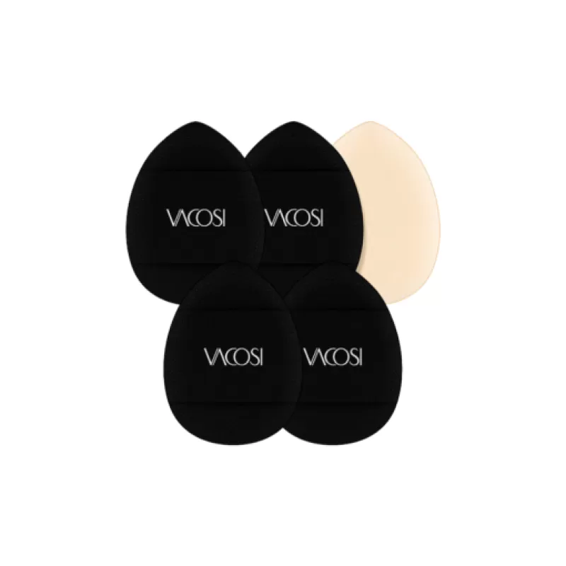 Set Bông Phấn Cushion Vacosi loại nhỏ 5 cái đen