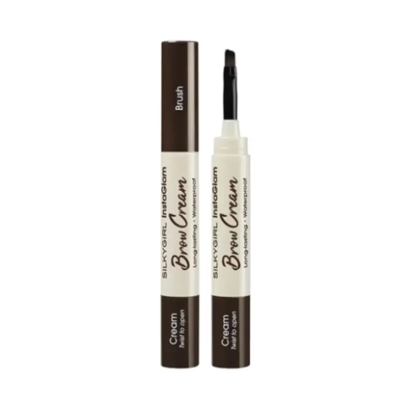 Kẻ Mày Dạng Kem Silkygirl InstaGlam Brow Cream 2 Đầu