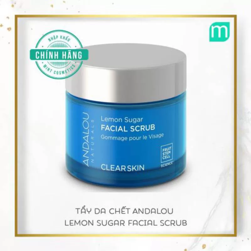 Tẩy Da Chết Andalou Lemon Sugar Facial Scrub 50g