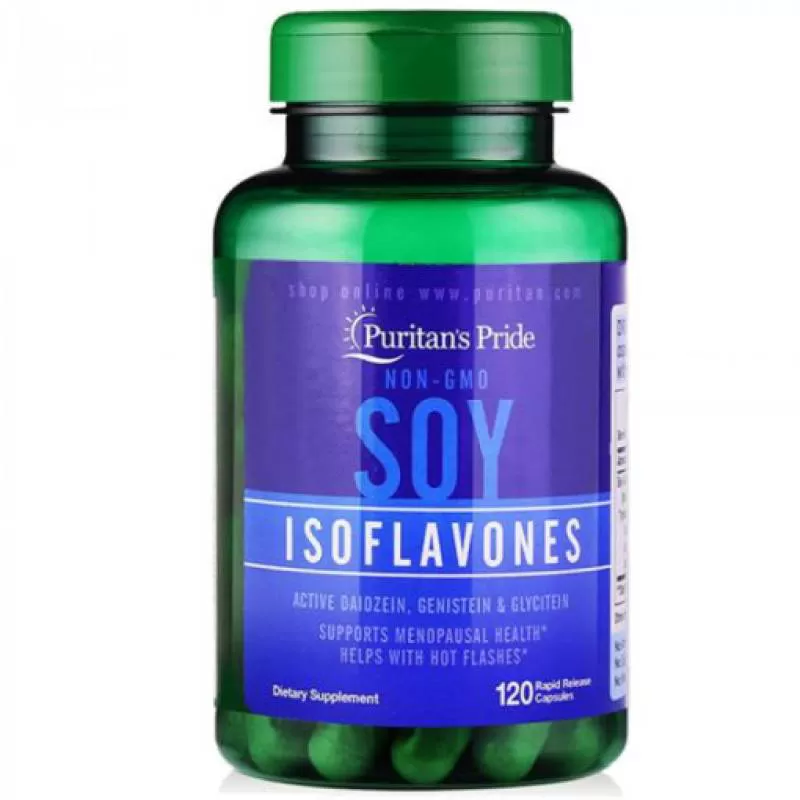 Viên Uống Mầm Đậu Nành Puritan’s Pride Non-GMO Soy Isoflavones 750mg 120 Viên