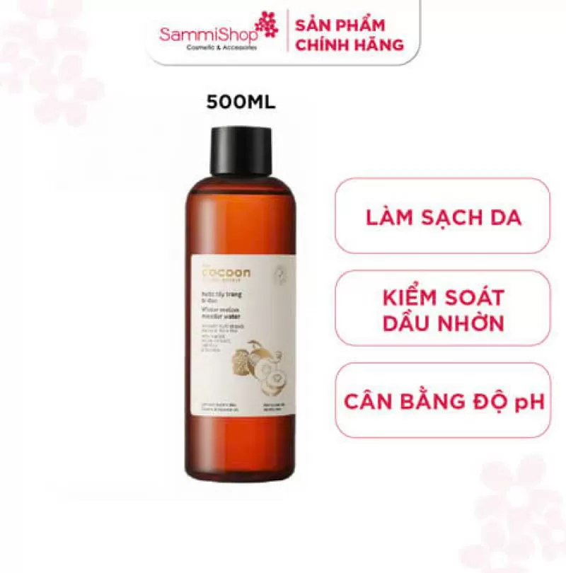 [01.01-31.01] Nước tẩy trang Cocoon bí đao Winter Melon Micellar Water 500ml