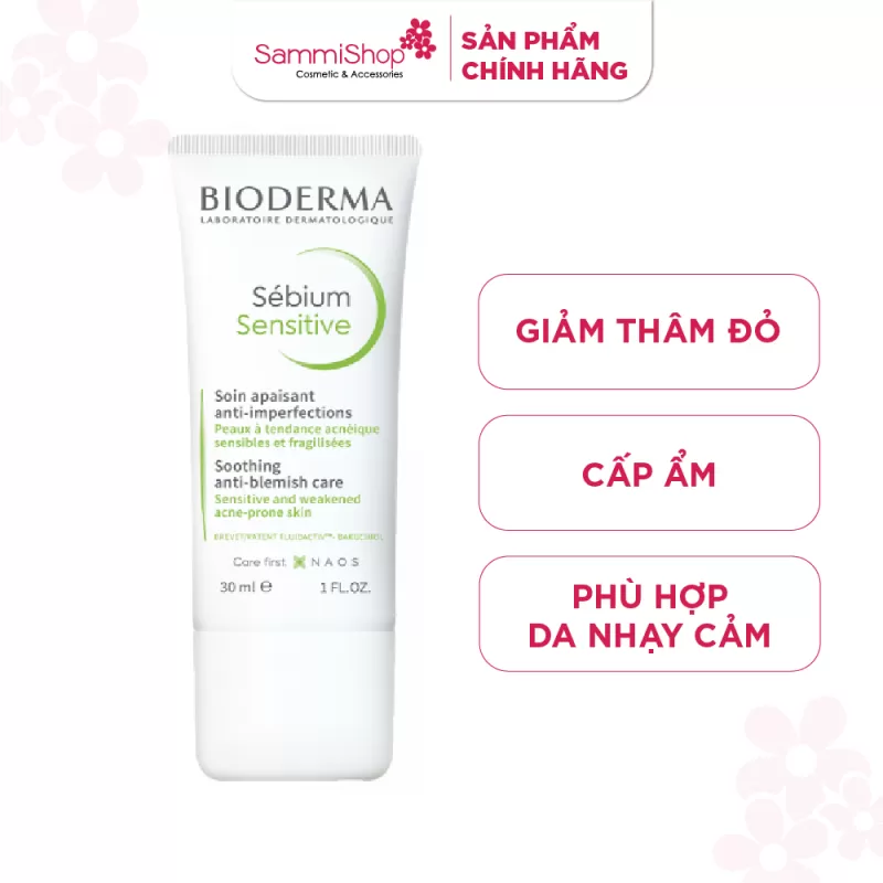 Bioderma Kem dưỡng Sebium Sensitive 30ml