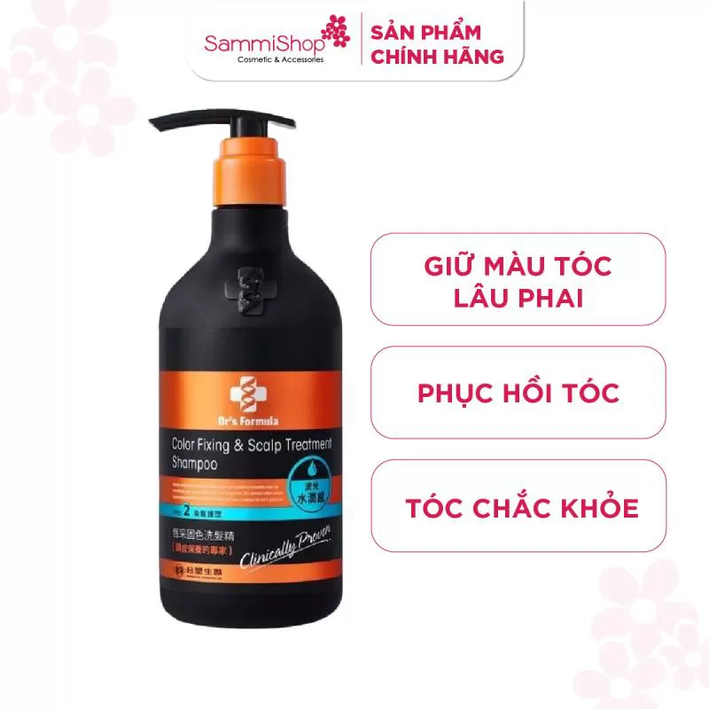 Dr's Formula Dầu Gội Cố Định Màu tóc nhuộm Color Fixing & Scalp Treatment Shampoo 580g