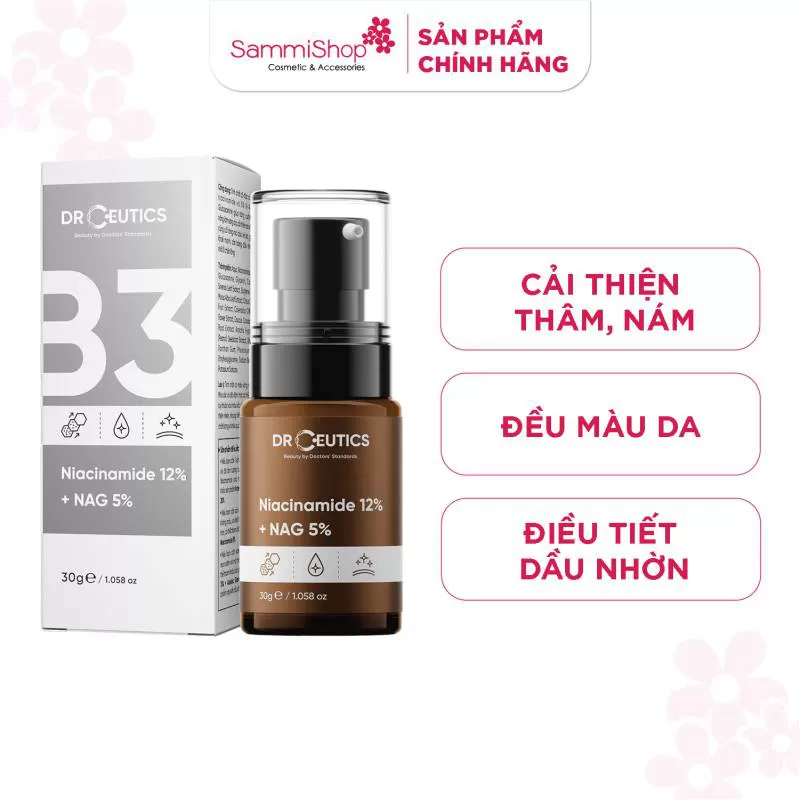 DrCeutics Tinh chất Niacinamide 12%+ NAG 5% 30g