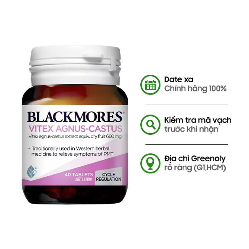 Blackmores Viên Cân Bằng Nội Tiết Tố Vitex Agnus Castus 40 Viên