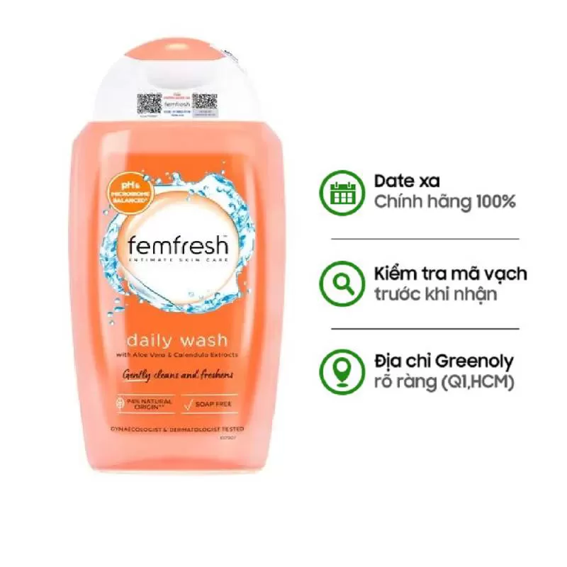 Femfresh Dung Dịch Vệ Sinh Phụ Nữ Hằng Ngày Daily Intimate Wash 250ml