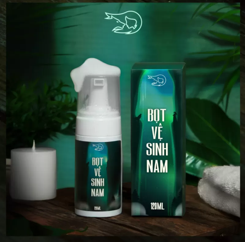 Loli The Wolf Dung Dịch Vệ Sinh Nam Dạng Bọt 120ml