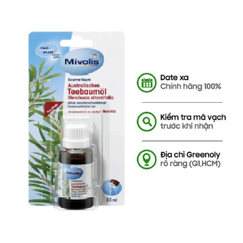 Mivolis Tinh Dầu Tràm Trà Australisches Teebaumol 30 ml