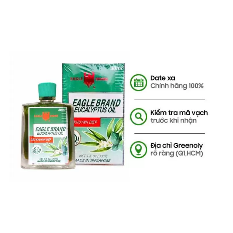 Eagle Brand Dầu Khuynh Diệp Con Ó Eucalyptus Oil 30ml