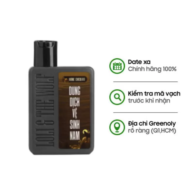 Loli The Wolf Dung Dịch Vệ Sinh Nam Dạng Gel Socola 80ml - Hạn sử dụng 06/11/2024