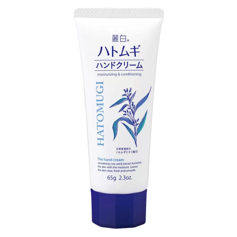 Hatomugi Kem Dưỡng Tay Cấp Ẩm Mềm Mịn & Ngừa Nếp Nhăn Reihaku Hand Cream 65g