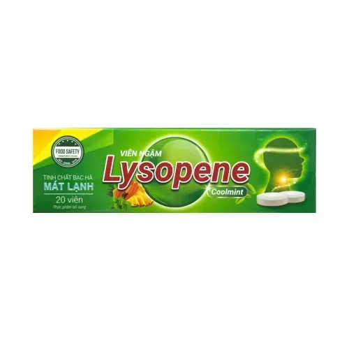 Viên Ngậm Lysopene Coolmint Chính Hãng