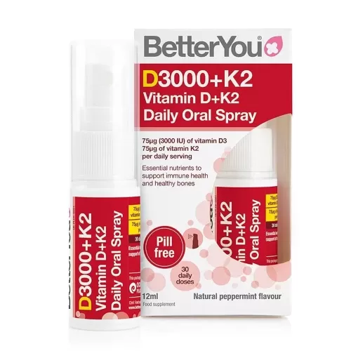 Better You D3000+K2 Vitamin D+K2 Daily Oral Spray Chính Hãng