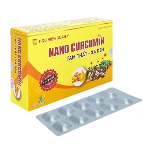 Nano Curcumin Tam thất Xạ đen Học Viện Quân Y Chính Hãng