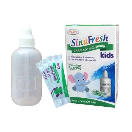Bình Rửa Mũi Cát Linh Sinufresh Kids Cho Bé Từ 1 Tuổi