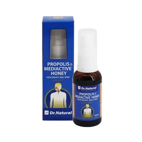 Xịt họng keo ong Dr Natural Propolis & Mediactive Honey