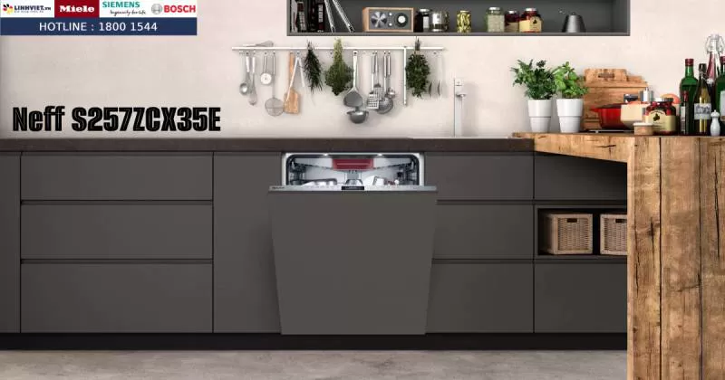 Máy rửa bát Neff S257ZCX35E Âm toàn phần
