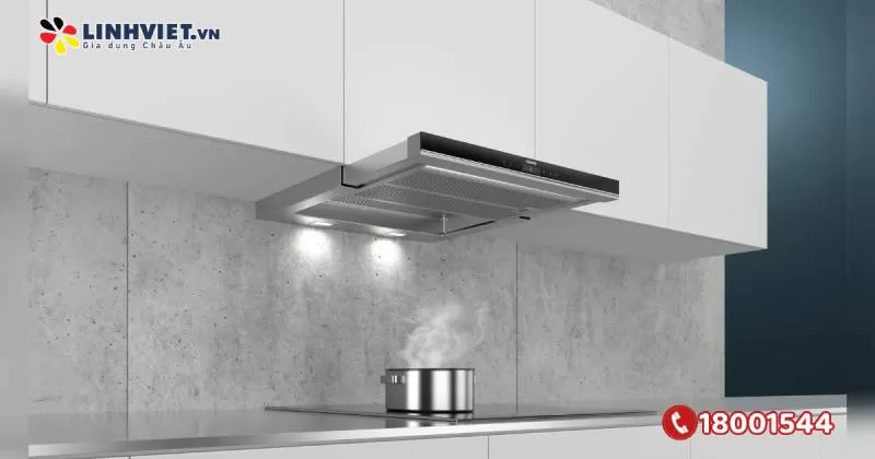 Máy hút mùi Siemens LI67SA671 iQ700 Âm tủ 60cm Thép không gỉ