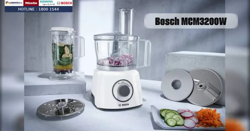 Máy xay đa năng Bosch MCM3200W 30 Chức năng cắt xay và trộn