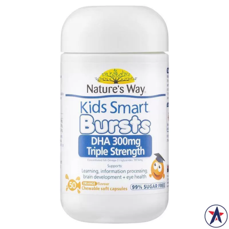 DHA Nature's Way Kids Smart DHA 300mg Triple Strength 50 viên